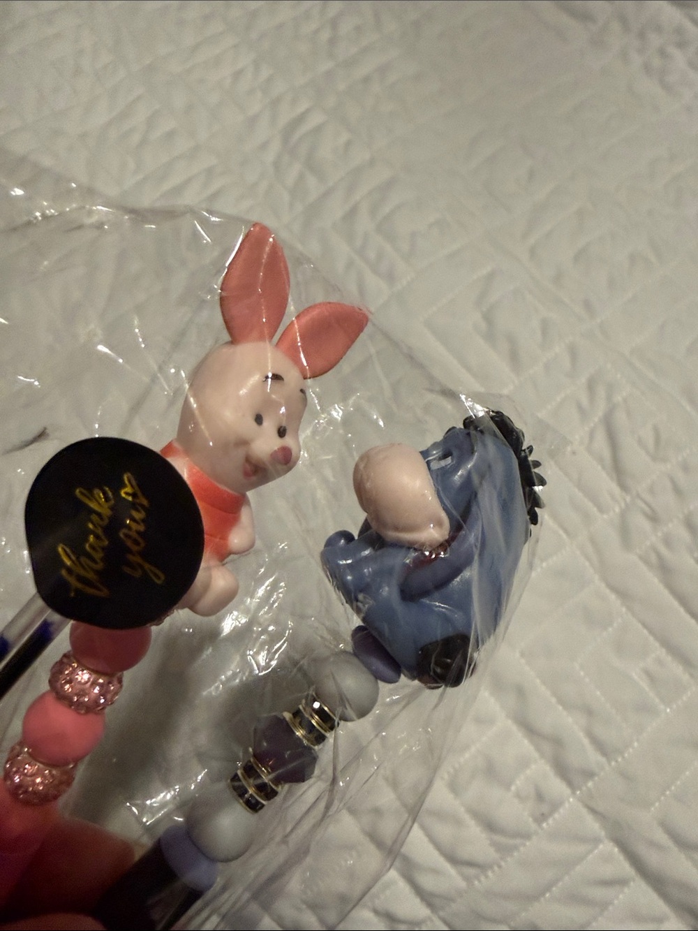 Winnie the Pooh and Eeyore Beaded Gel Pen for Kids and Stationery Lovers